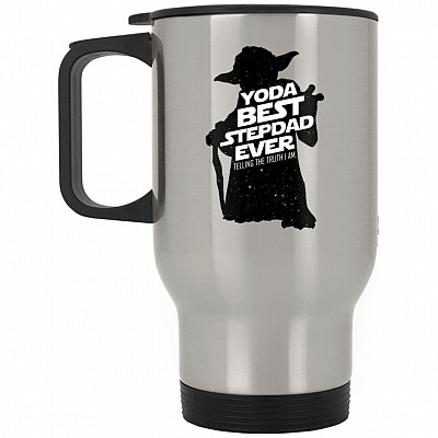 14 oz. Silver Travel Mug