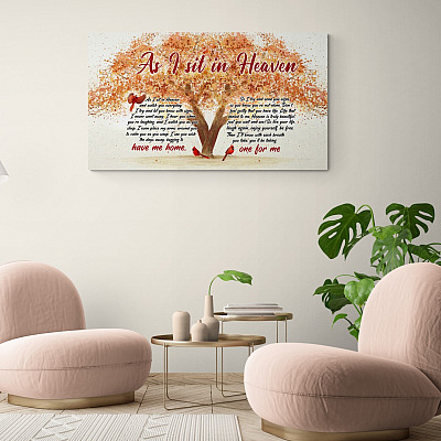 Alternative view of Cardinal As I Sit In Heaven Gallery Wrapped Framed Canvas Prints - Unframed Poster - Home Decor Wall Art
