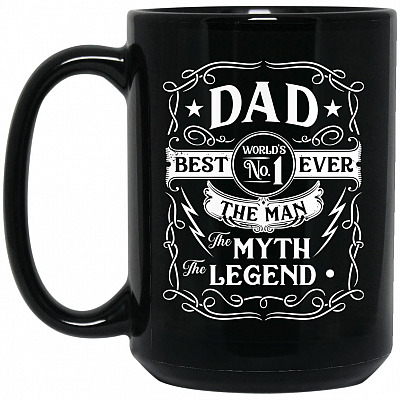 15 oz. Black Mug