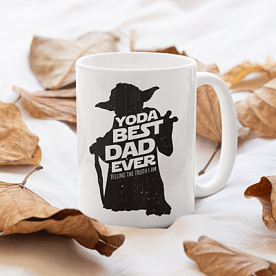 Alternative view of Baby Yoda The Best Dad Ever Telling The Truth I Am Coffee Mug - Funny Father's Day Mug - Father's Day Gift