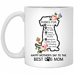 Thanks for Mug, White, 11 oz. White Mug