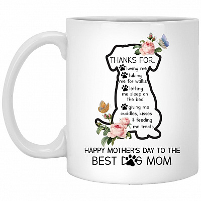 Thanks for Mug, White, 11 oz. White Mug