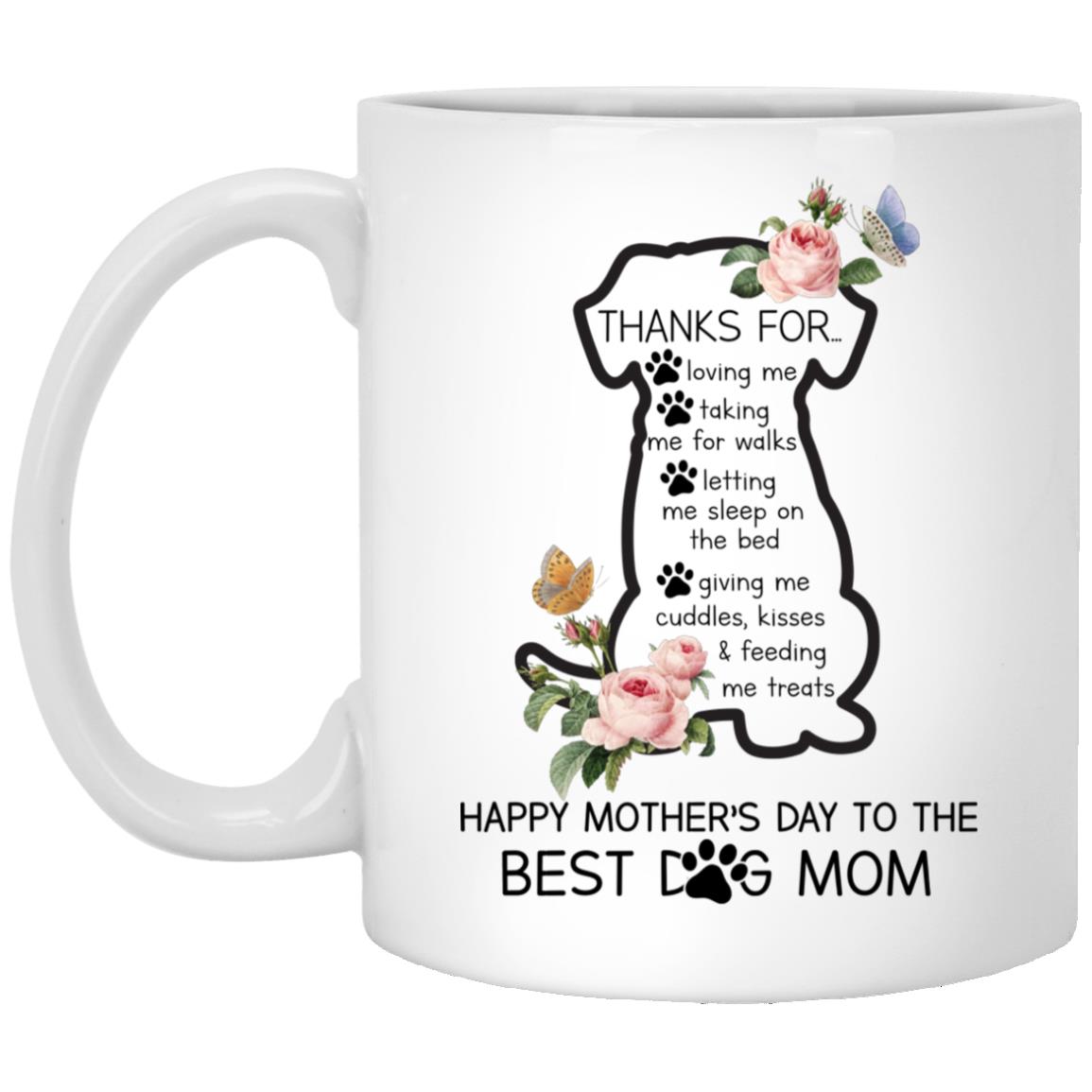 Thanks for Mug, White, 11 oz. White Mug