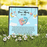 Personalized to An Amazing New Mom Interlocking Hearts Pendant Necklace