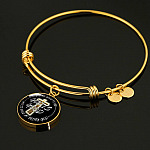 God is Good God Is Good To Me God Is Good At Being God Circle Pendant Necklace - Bangle