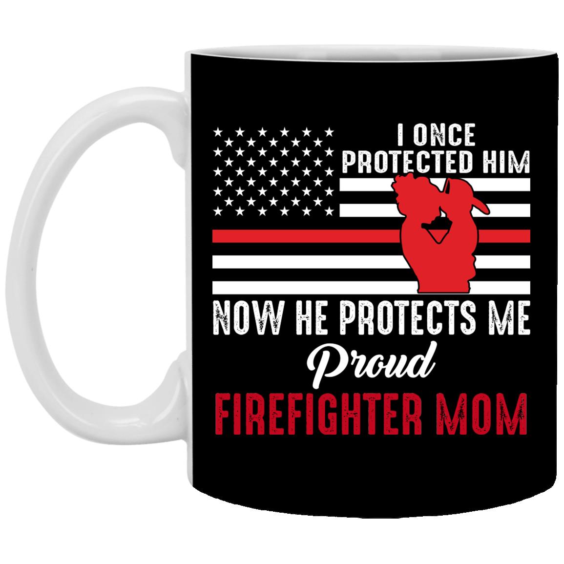 I Once Protected Him Now, Black, 11 oz. White Mug