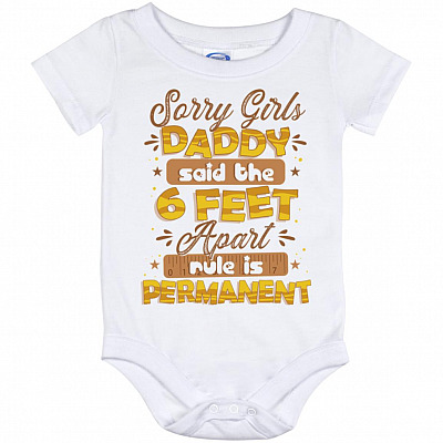 sorry girls, White, Baby Onesie - 12 Month