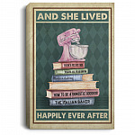 and she lived, White, 0.75'' Framed Canvas
