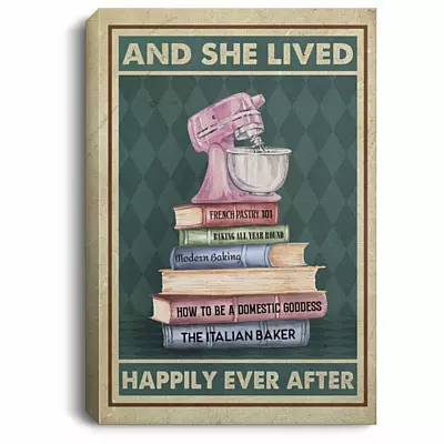 and she lived, White, 0.75'' Framed Canvas