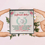 To My Boyfriend's Mother Thank You for Always Fiercely You Son Love Knot Necklace