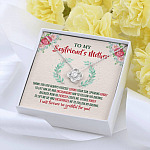 To My Boyfriend's Mother Thank You for Always Fiercely You Son Love Knot Necklace