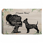 Personalized You Are Not Just A Chihua Poster, White, 0.75'' Framed Canvas