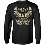 I'm Not Just a Dad back hood, Black, Long Sleeve