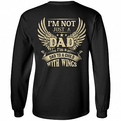 I'm Not Just a Dad back hood, Black, Long Sleeve