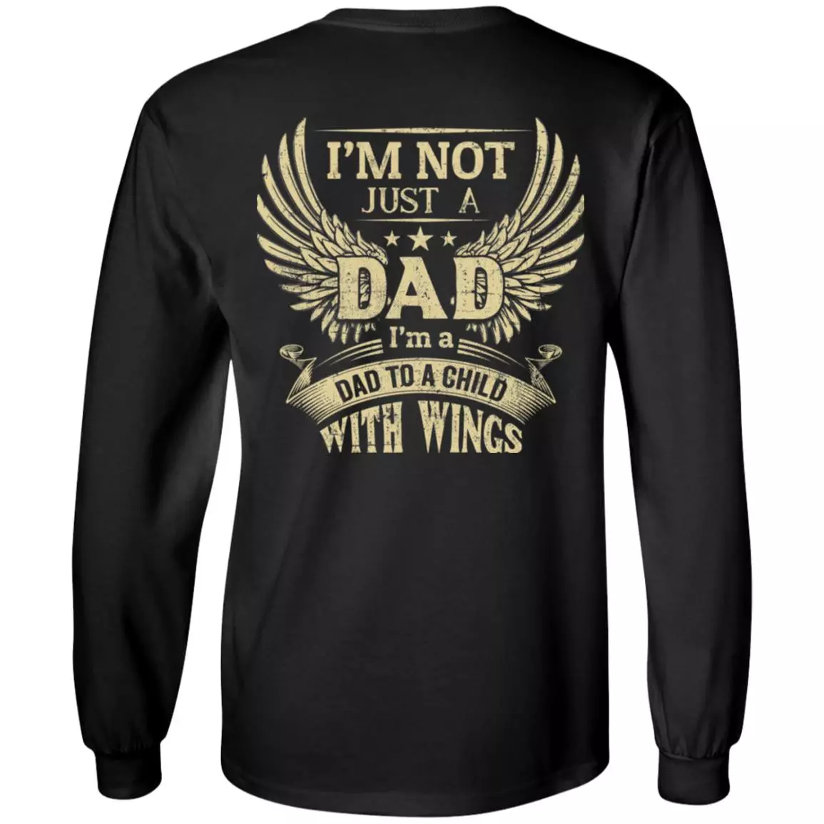 I'm Not Just a Dad back hood, Black, Long Sleeve