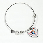 Personalized Photo Your Wings Were Ready But My Heart Was Not Cardinal Bird Heart Pendant Necklace – Bangle