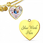 Personalized Photo Your Wings Were Ready But My Heart Was Not Cardinal Bird Heart Pendant Necklace – Bangle