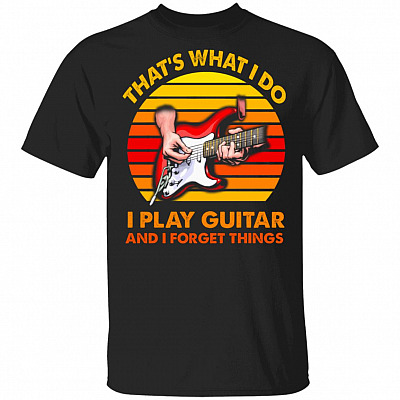 guitar t, Black, Unisex T-Shirt