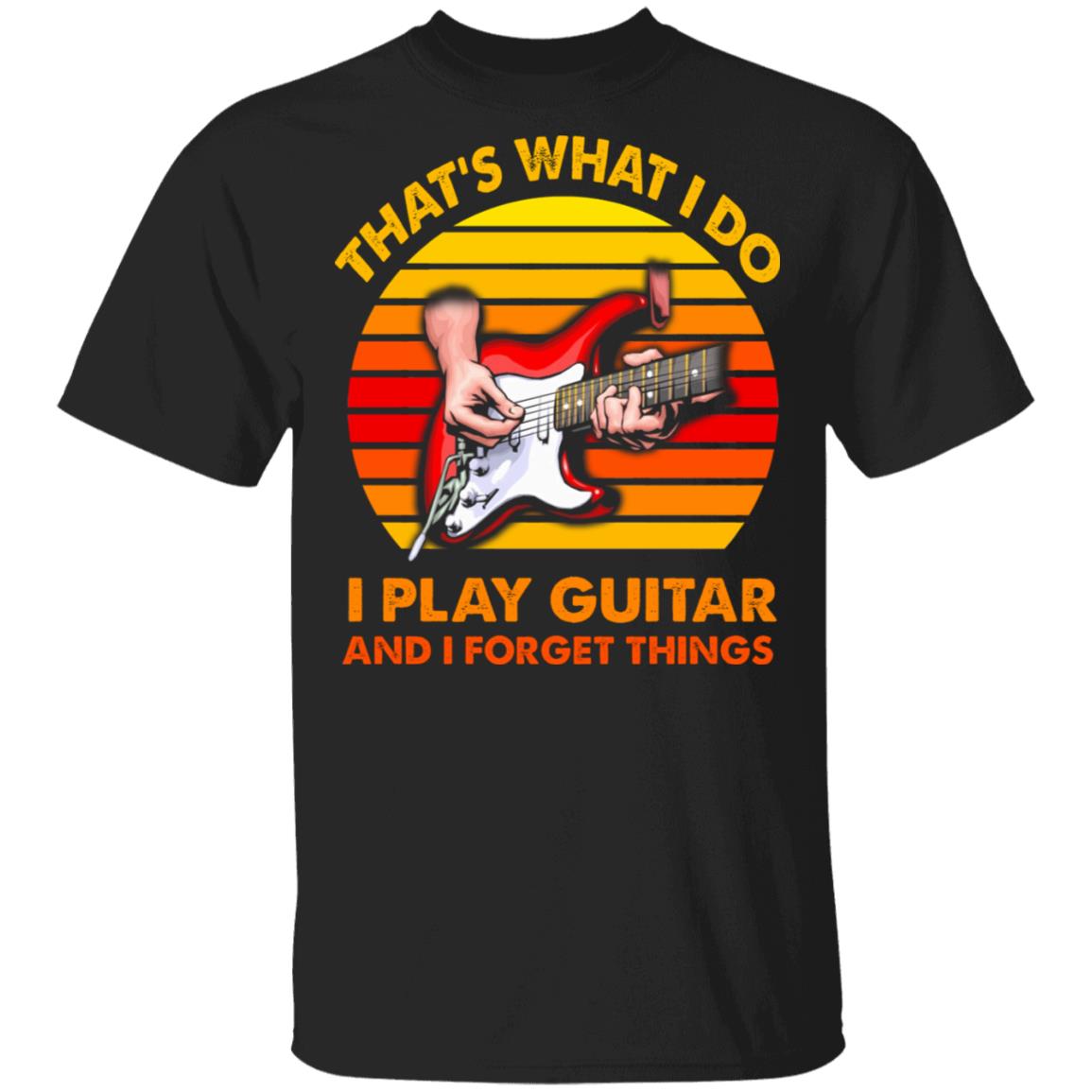 guitar t, Black, Unisex T-Shirt