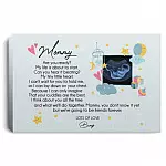 Custom Photo Mommy Are You, White, 0.75'' Framed Canvas