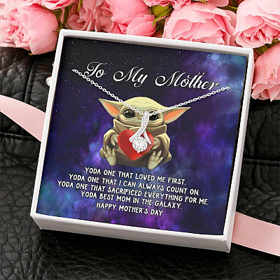 To My Mother Yoda One that Loved Me First Alluring Beauty Necklace
