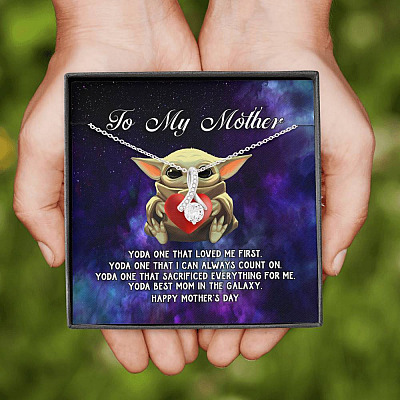 To My Mother Yoda One that Loved Me First Alluring Beauty Necklace