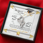 She Believed She Could So She Did Congratulations On Your Graduation Double Hearts Necklace