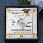 She Believed She Could So She Did Congratulations On Your Graduation Double Hearts Necklace