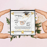 She Believed She Could So She Did Congratulations On Your Graduation Joined Interlocking Hearts Necklace