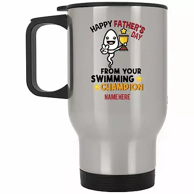 14 oz. Silver Travel Mug