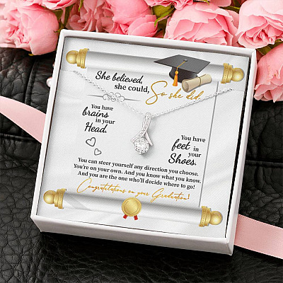 She Believed She Could So She Did Congratulations On Your Graduation Joined Alluring Beauty Necklace