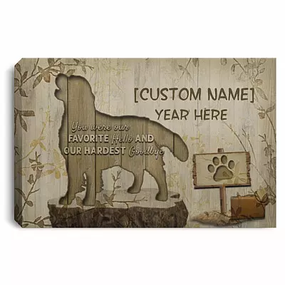 Personalized You Were Our Hardest canvas, White, 0.75'' Framed Canvas