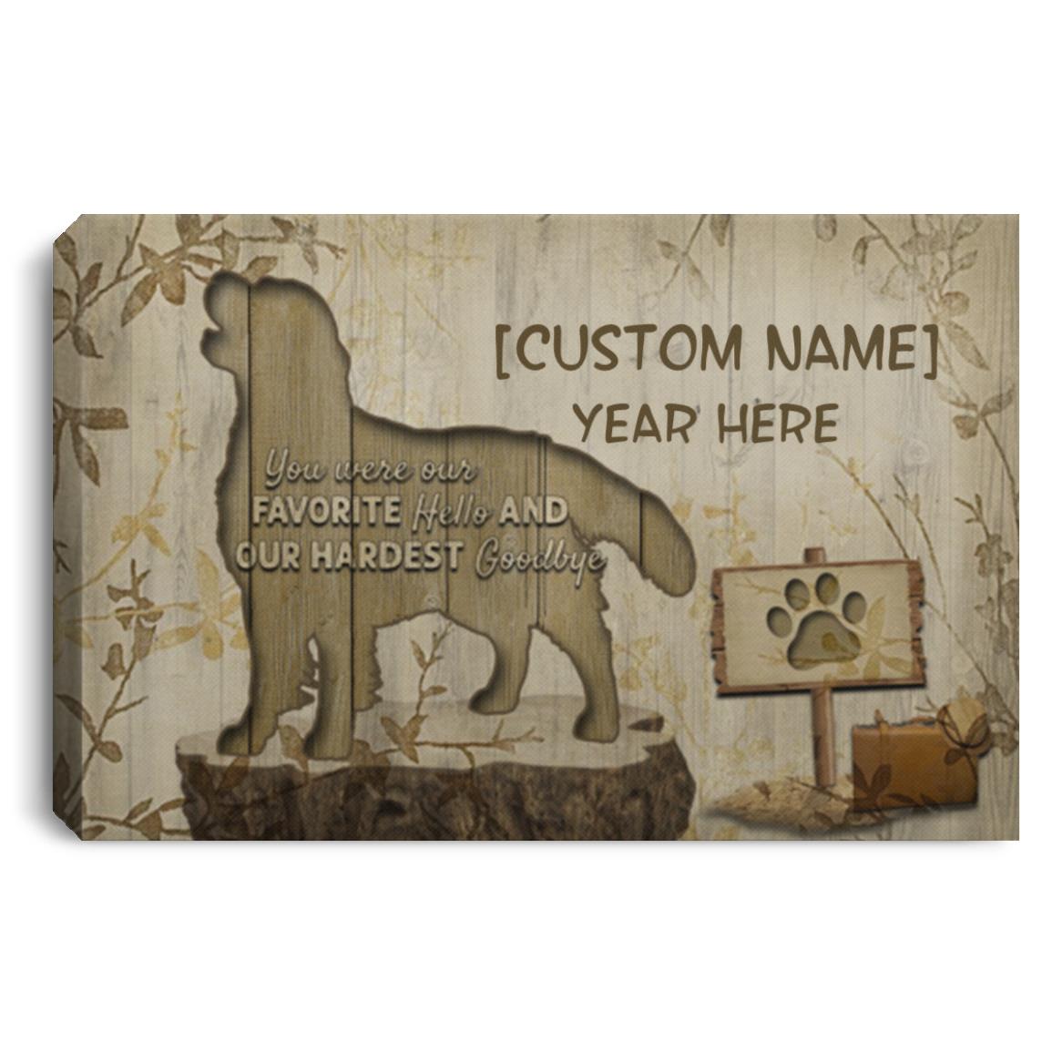 Personalized You Were Our Hardest canvas, White, 0.75'' Framed Canvas