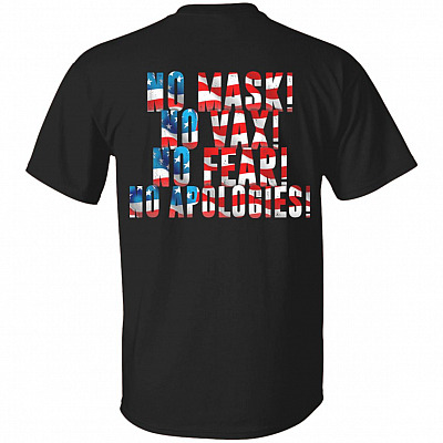 no mask shirt, Black, Unisex T-Shirt