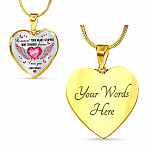 Personalized The Moment Your Heart Stopped Mine Changed Forever I Miss You Heart Pendant Necklace - Bangle