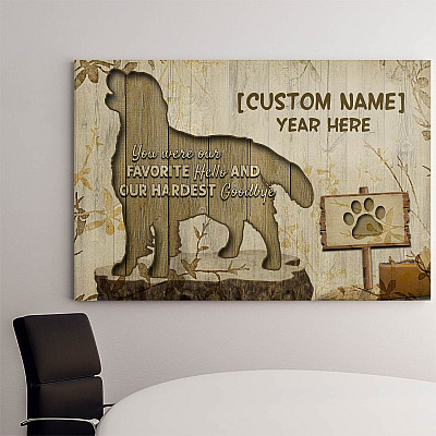 Alternative view of Personalized You Were Our Hardest Goodbye Wrapped Framed Canvas Prints - Unframed Poster - Home Decor