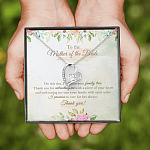 To The Mother Of The Bride On This Day I Will Join Your Family Tree From Groom Forever Love Heart Pendant Necklace
