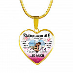 Personalized Photo Someone Asked Me If I Missed You I Didn't Answer Butterfly Luxury Heart Pendant Necklace - Bangle