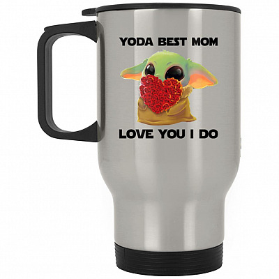 14 oz. Silver Travel Mug