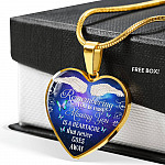 Remembering You Is Easy I Do It Everyday Missing You Is a Heartache Sympathy Heart Pendant Necklace - Bangle