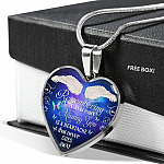 Remembering You Is Easy I Do It Everyday Missing You Is a Heartache Sympathy Heart Pendant Necklace - Bangle