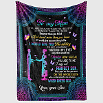 1VT. Son To My Mom You Are Braver blanket mockup2