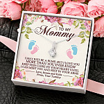 To My Mommy I May Just Be A Bump But I Love You More Than You Ever Know Alluring Beauty Necklace Necklace