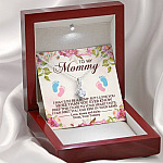 To My Mommy I May Just Be A Bump But I Love You More Than You Ever Know Alluring Beauty Necklace Necklace