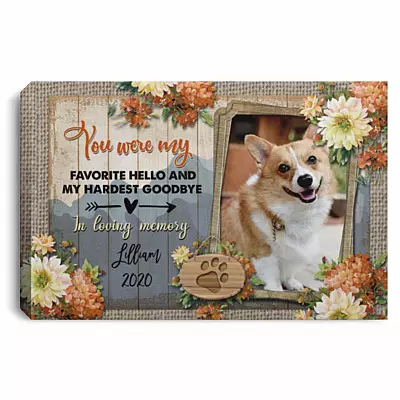 Custom Photo You Were My, White, 0.75'' Framed Canvas