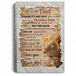 Personalized Daughter, White, 0.75'' Framed Canvas