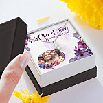 Personalized Photo Mother Of Three We Love You Mom Custom Image Alluring Beauty Necklace