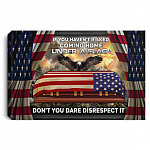 If You Haven't Risked Coming Home U Poster, White, 0.75'' Framed Canvas