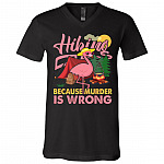 hiking tee, Black, V-Neck T-Shirt hiking tee, Black, V-Neck T-Shirt