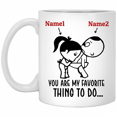 Personalized You Are My Favorite, White, 11 oz. White Mug